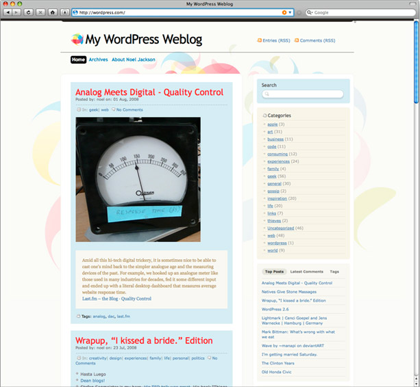 Oh Goody! WordPress launches yet another crappy little theme!